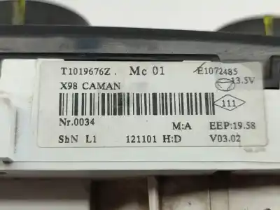 Peça sobressalente para automóvel em segunda mão comando de sofagem (chauffage / ar condicionado)  por renault clio iv authentique referências oem iam t1019676z  