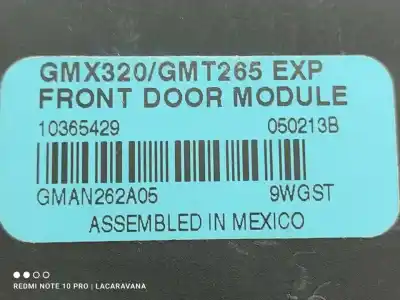 Автозапчастина б/у модуль комфорт для cadillac srx sports edition tracción total посилання на oem iam 10365429  