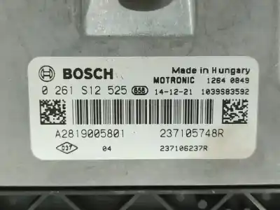 Second-hand car spare part ecu engine control for smart forfour basis (52kw) (453.042) 71 cv / 52 kw oem iam references 0261s12525  