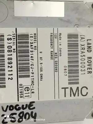 Peça sobressalente para automóvel em segunda mão módulo eletrônico por land rover range rover (lm) tdv8 hse referências oem iam xra500031  