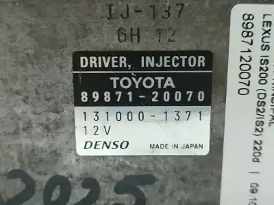 Автозапчасти б/у блок управления двигателем за lexus is200 (ds2/is2) 220d ссылки oem iam 8987120070  