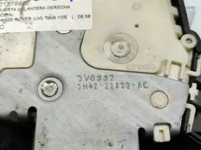 Автозапчасти б/у замок передней правой двери за land rover range rover (lm) tdv8 hse ссылки oem iam 3h4221812ac  