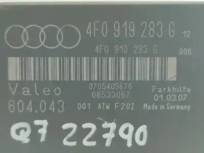 Автозапчастина б/у електронний модуль для audi q7 (4l) 3.0 tdi посилання на oem iam 4f0919283g  
