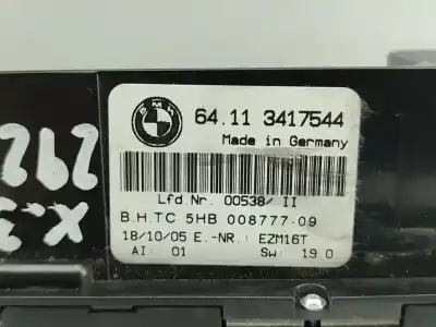 Peça sobressalente para automóvel em segunda mão comando de sofagem (chauffage / ar condicionado) por bmw x3 (e83) 3.0 turbodiesel cat referências oem iam 64113417544