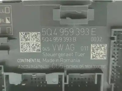 Peça sobressalente para automóvel em segunda mão módulo eletrônico por seat leon (5f1) style referências oem iam 5q4959393e