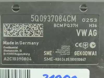 Peça sobressalente para automóvel em segunda mão módulo eletrônico por seat leon (5f1) style referências oem iam 5q0937084cm