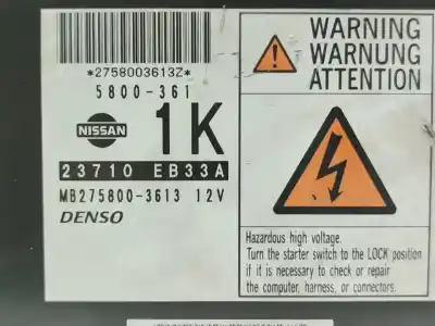 Pezzo di ricambio per auto di seconda mano centralina motore per nissan navara pick-up (d40m) double cab se 4x4 riferimenti oem iam 23710eb33a  