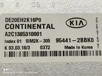 Second-hand car spare part ecu engine control for kia niro business oem iam references 954412bbk0  