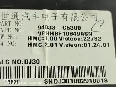 Peça sobressalente para automóvel em segunda mão quadrante por kia niro business referências oem iam 94033g5300  