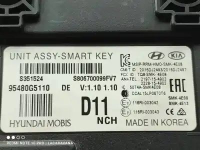 Second-hand car spare part electronic module for kia niro business oem iam references 95480g5110  