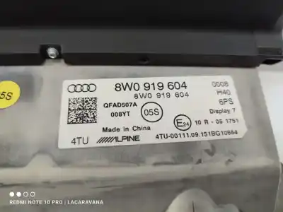 Автозапчасти б/у многофункциональный дисплей за audi a4 b9 (8w2, 8wc) 2.0 tdi ссылки oem iam 8w0919604  