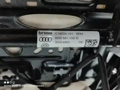 Second-hand car spare part right front seat for audi a4 b9 (8w2, 8wc) 2.0 tdi oem iam references 8w0881106m  