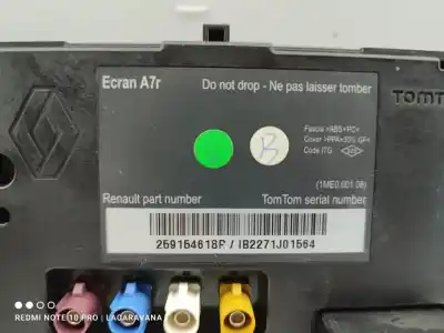 Second-hand car spare part multifunction display for renault koleos privilege oem iam references 259154618r  