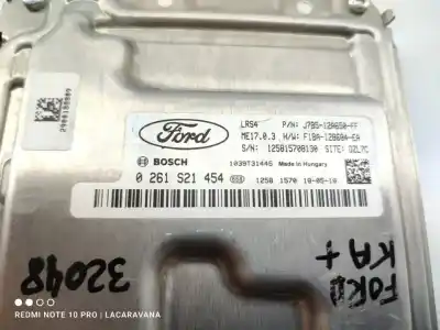 Second-hand car spare part ecu engine control for ford ka+ black / white oem iam references 0261s21454  