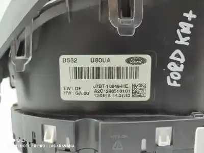Peça sobressalente para automóvel em segunda mão quadrante por ford ka+ black / white referências oem iam j7bt10849he  
