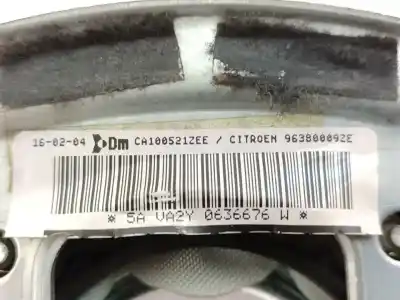 Second-hand car spare part airbag kit for citroen c2 sx oem iam references 9649003580  