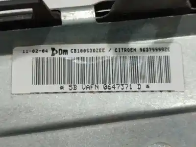 Second-hand car spare part airbag kit for citroen c2 sx oem iam references 9649003580  