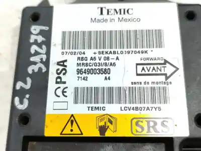 Second-hand car spare part airbag kit for citroen c2 sx oem iam references 9649003580  