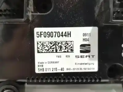 Peça sobressalente para automóvel em segunda mão comando de sofagem (chauffage / ar condicionado) por seat leon (5f1) i-tech ecomotive referências oem iam 5f0907044h