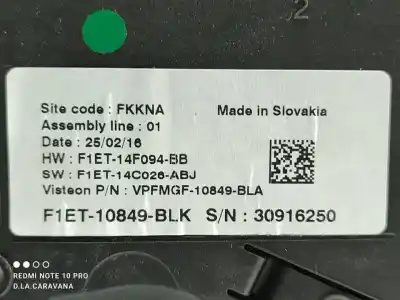 Second-hand car spare part dashboard for ford focus iii 1.5 tdci oem iam references f1et10849blk  