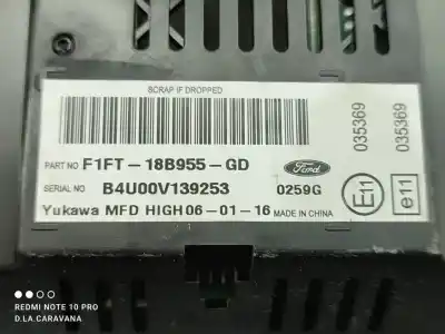 Second-hand car spare part multifunction display for ford focus iii 1.5 tdci oem iam references f1ft18b955gd  