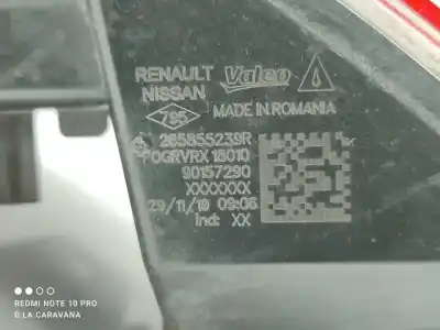 Peça sobressalente para automóvel em segunda mão farolim de para choques traseiro esquerdo por renault captur ii intens 95 cv / 70 kw referências oem iam 265855239r