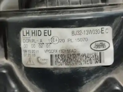 Second-hand car spare part left headlight for land rover evoque dynamic oem iam references bj3213w030ec  