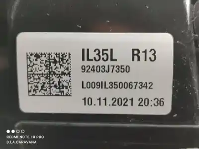 Автозапчасти б/у внутренний левый задний фонарь за kia xceed hibrido 118 kw 160 cv / 118 kw ссылки oem iam 92403j7350  