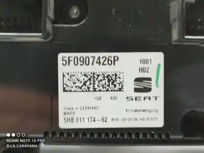 Автозапчастина б/у контроль опалення / кондиціонації для seat leon (5f1) reference посилання на oem iam 5f0907426p   Автозапчастина б/у контроль опалення / кондиціонації для seat leon (5f1) reference посилання на oem iam 5f0907426p