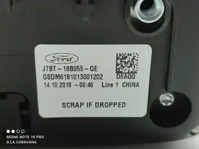 Second-hand car spare part multifunction display for ford ka+ ultimate oem iam references j7bt18b955ge  