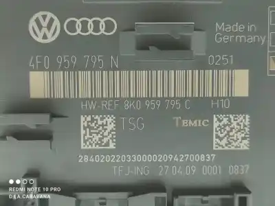 Автозапчастина б/у електронний модуль для audi a4 b8 (8k2) 2.0 tdi посилання на oem iam 4f0959795n  