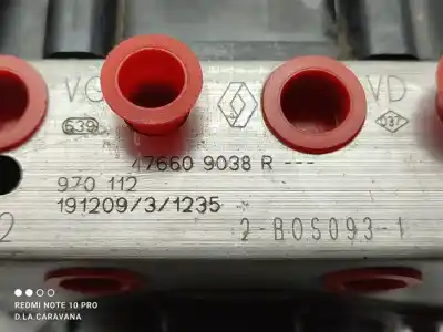 Peça sobressalente para automóvel em segunda mão abs por renault captur ii intens referências oem iam 476609038r  