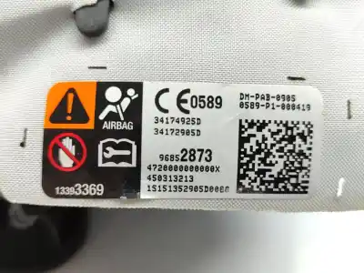 Peça sobressalente para automóvel em segunda mão kit airbag por opel corsa e business referências oem iam 13496296  