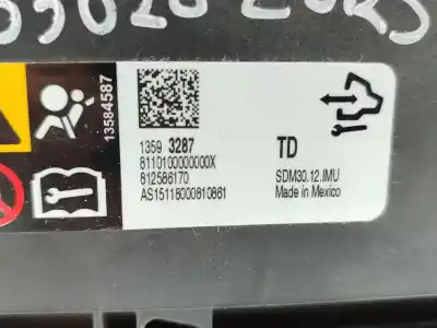 Peça sobressalente para automóvel em segunda mão kit airbag por opel corsa e business referências oem iam 13496296  