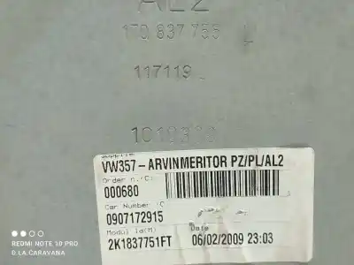 Автозапчасти б/у регулятор стекла переднего левого за volkswagen caddy ka/kb (2k) furg. 69 cv / 51 kw ссылки oem iam 1t0837755l  