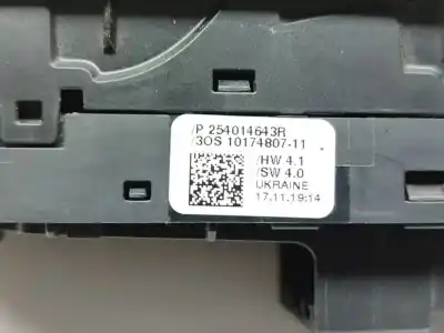 Second-hand car spare part left front power window switch for renault captur ii intens oem iam references 254014643r  