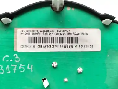 Peça sobressalente para automóvel em segunda mão quadrante por citroen c3 selection referências oem iam 96668806xt  