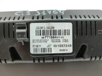 Tweedehands auto-onderdeel multifunctioneel display voor citroen c3 selection oem iam-referenties 96771584xt  