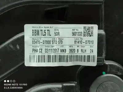 Автозапчасти б/у регулятор стекла заднего левого за hyundai tucson (tl, tle) 1.6 gdi ссылки oem iam 83470d7000  