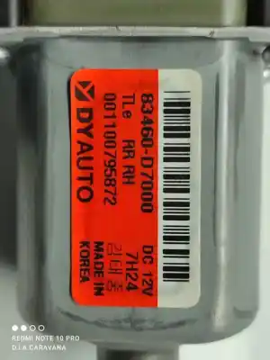 Автозапчасти б/у мотор заднего правого стекла за hyundai tucson (tl, tle) 1.6 gdi ссылки oem iam 83460d7000  