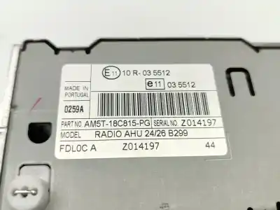Автозапчастина б/у аудіо система / радіо cd для ford fiesta (ccn) black edition посилання на oem iam am5t18c815pg  
