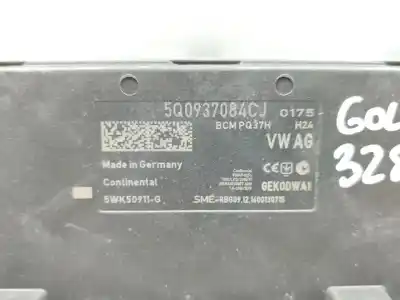 Автозапчастина б/у ЕЛЕКТРОННИЙ МОДУЛЬ для VOLKSWAGEN GOLF VII LIM.  Посилання на OEM IAM 5Q0937084CJ  