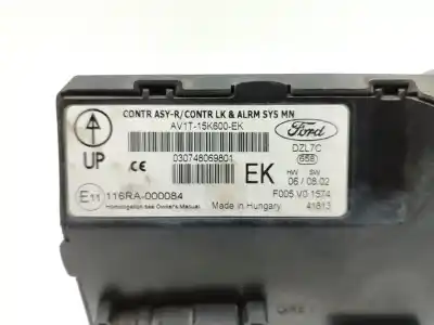 Автозапчастина б/у електронний модуль для ford fiesta (ccn) black edition посилання на oem iam av1t15k600ek  