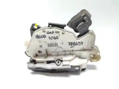 Peça sobressalente para automóvel em segunda mão fechadura da porta dianteira esquerda por volkswagen golf vii lim. sport bluemotion tech. referências oem iam 5k1837015e