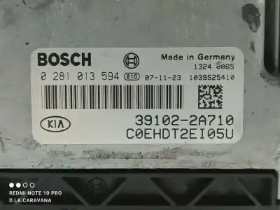 Second-hand car spare part ecu engine control for kia ceed active 116 cv / 85 kw oem iam references 391022a711  