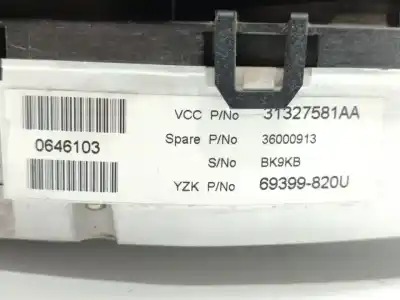 Peça sobressalente para automóvel em segunda mão quadrante por volvo xc60 kinetic drive referências oem iam 69399820u  