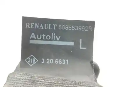 Автозапчастина б/у передній лівий ремін безпеки для dacia dokker ambiance посилання на oem iam 868853992r  