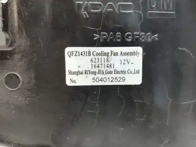 Pezzo di ricambio per auto di seconda mano elettroventola per opel mokka x selective start/stop riferimenti oem iam 504012529  