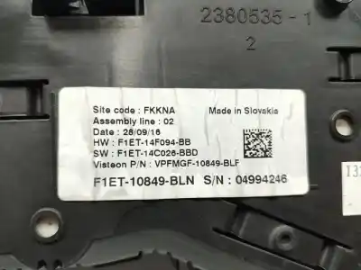 Second-hand car spare part dashboard for ford focus iii 1.5 tdci oem iam references f1et10849bln  