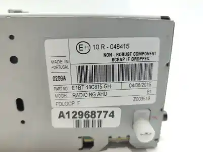Автозапчасти б/у аудиосистема / радио cd за ford c-max (ceu) trend ссылки oem iam e1bt18c815gh  